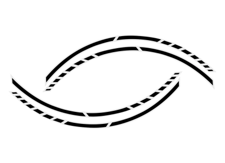 Samolepící linka na obvod kola Foliatec RACING, barva černá