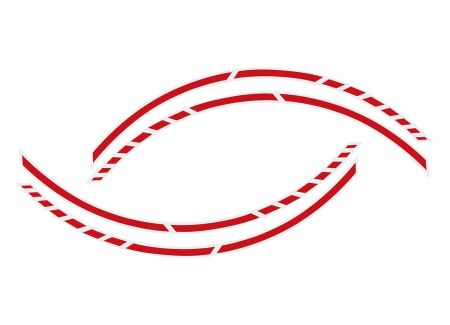 Samolepící linka na obvod kola Foliatec RACING, barva červená