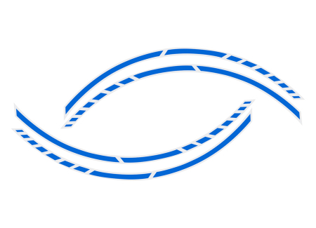Samolepící linka na obvod kola Foliatec RACING - GT modrá