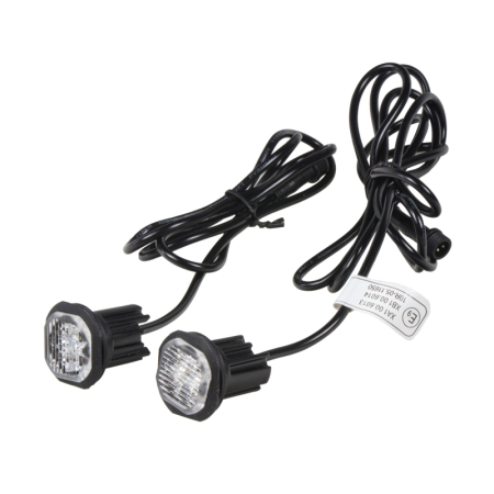2x PROFI výstražné LED světlo vnější červené, 12-24V, ECE R10