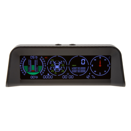 x  Palubní DISPLEJ  5,2" LCD, TPMS, GPS měřič rychlosti s vestavěným víceosým gyroskopem