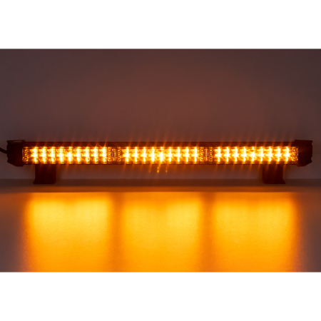 LED alej voděodolná (IP67) 12-24V, 27x LED 1W, oranžová 484mm, ECE R65